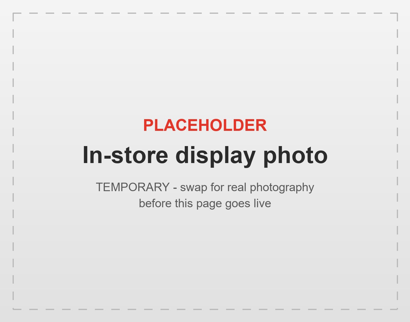Placeholder: Strike Marketing home improvement display near a Walmart checkout